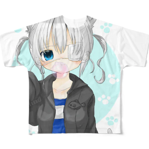 しろねこちゃん All-Over Print T-Shirt