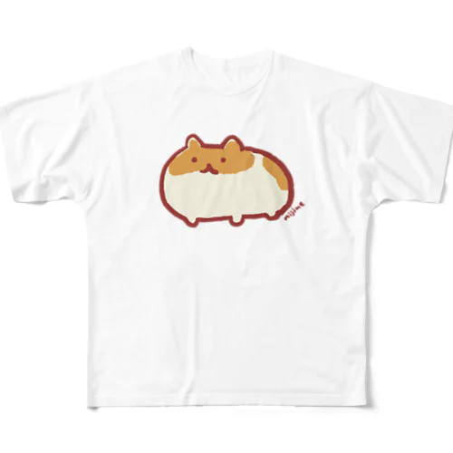 ハム（横長） フルグラフィックTシャツ