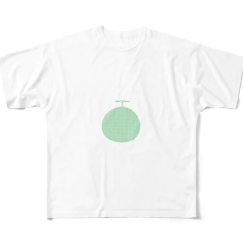 メロン。 フルグラフィックTシャツ