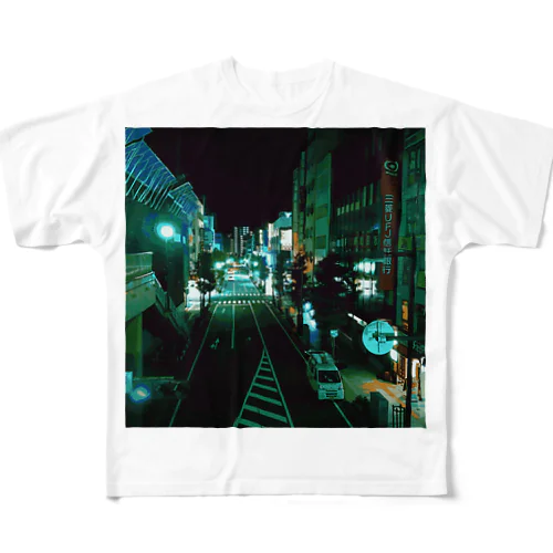 クソダサFUJISAWAシリーズ All-Over Print T-Shirt