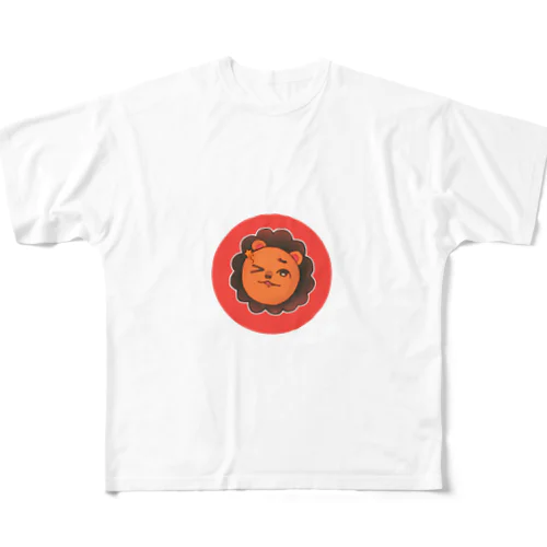 らいおん フルグラフィックTシャツ