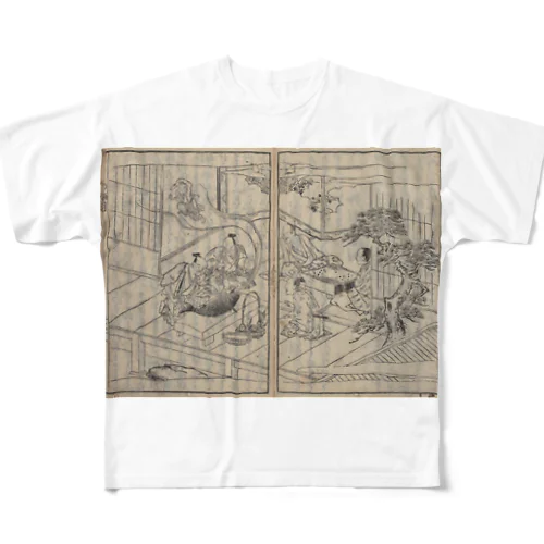 夢応の鯉魚L All-Over Print T-Shirt