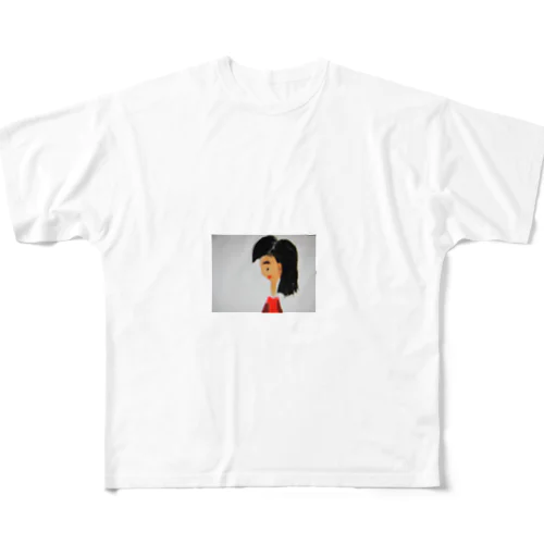 ホラー小説　糞霊のキャラクター糞森寧々子アナウンサー All-Over Print T-Shirt