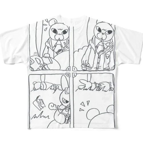 ブライミーとクマ All-Over Print T-Shirt