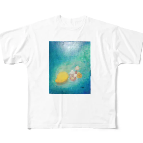 lemon＆flower フルグラフィックTシャツ