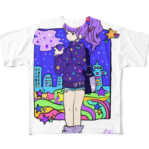 星屑 フルグラフィックTシャツ