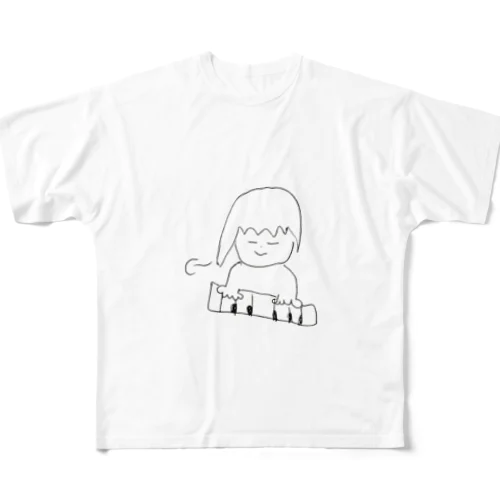 Mitsuki グッズ(マンソン画伯) フルグラフィックTシャツ