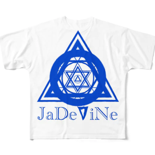 JaDeViNe ＢＬＵＥ All-Over Print T-Shirt
