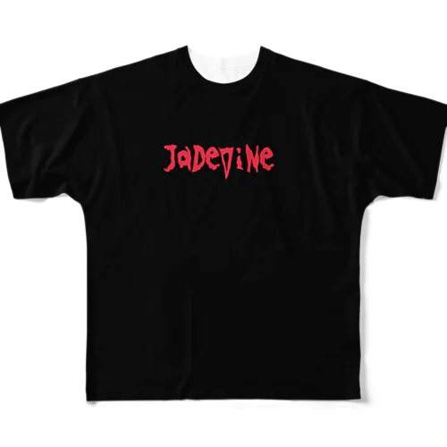 JaDeViNe シンプルロゴ フルグラフィックTシャツ