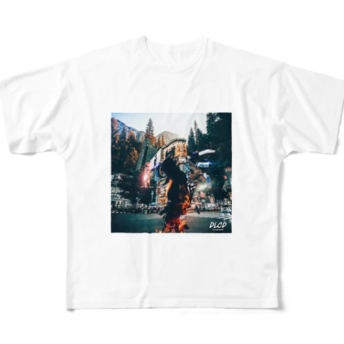 FIRE SHIBUYA All-Over Print T-Shirt