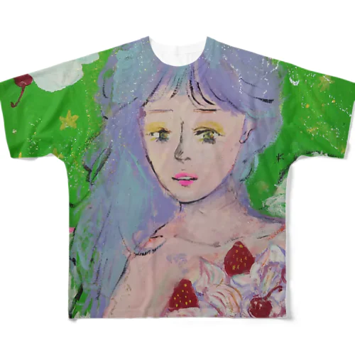 クリーミィガール All-Over Print T-Shirt