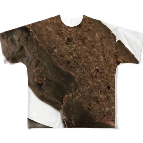 チョコと豆腐のテリーヌ フルグラフィックTシャツ
