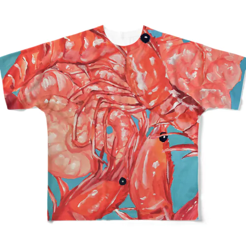 海老shrimp〜沙良田オリジナル〜 All-Over Print T-Shirt