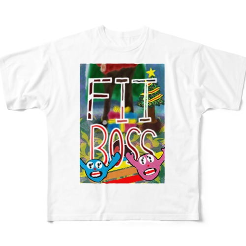 第二弾　【クリスマス】と【バレンタインデー】が合体したら「FIT BOSS」となった‼︎ All-Over Print T-Shirt