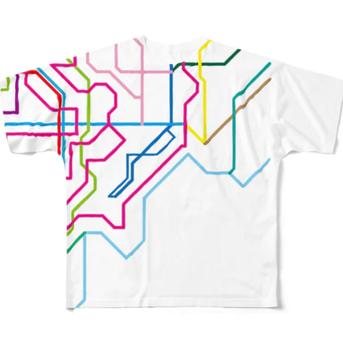 Everyday Route Color All-Over Print T-Shirt