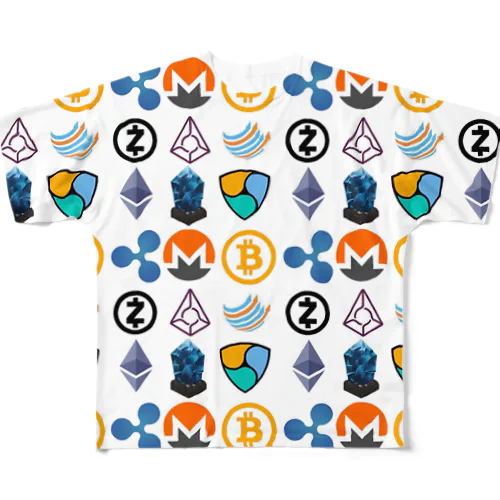 仮想通貨Tシャツ フルグラフィックTシャツ