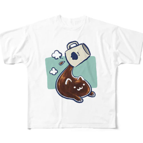 液体ネコ（チョコレートドリンク） All-Over Print T-Shirt
