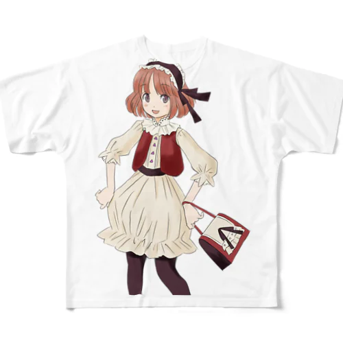 ガーリーな乙女 All-Over Print T-Shirt