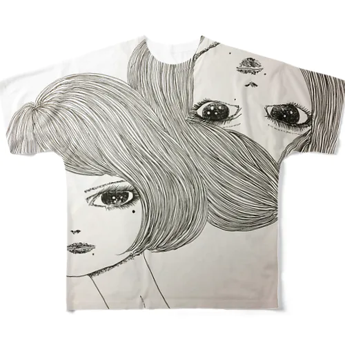 相対ガールズ All-Over Print T-Shirt