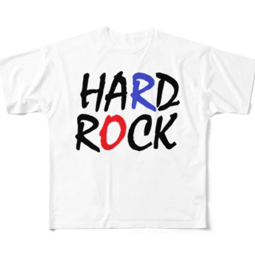 ハードロック　HARDROCK　音楽　バンド　ミュージシャン フルグラフィックTシャツ