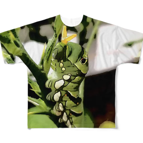 臭角にょきにょきあげはちょう(の幼虫) All-Over Print T-Shirt