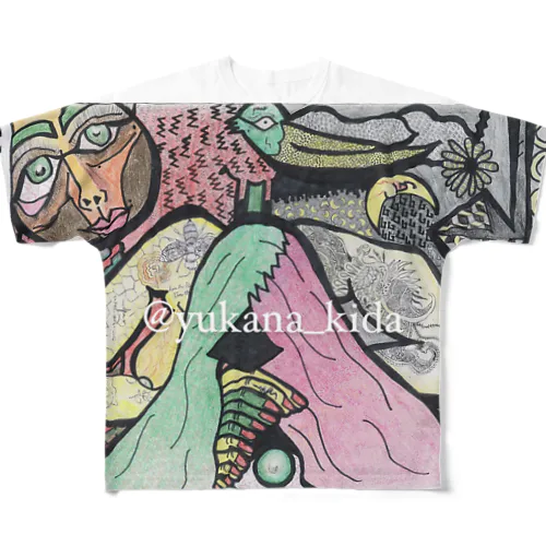 徐々に器用なショジョ作 All-Over Print T-Shirt