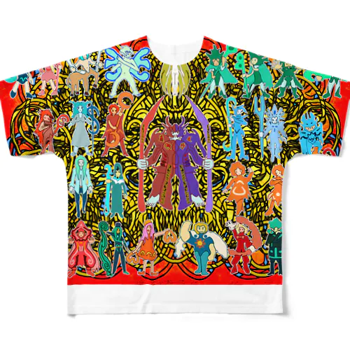 素粒子の擬人化グッズ All-Over Print T-Shirt