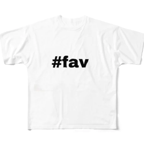 #fav All-Over Print T-Shirt