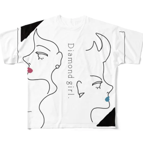 Diamond girl All-Over Print T-Shirt