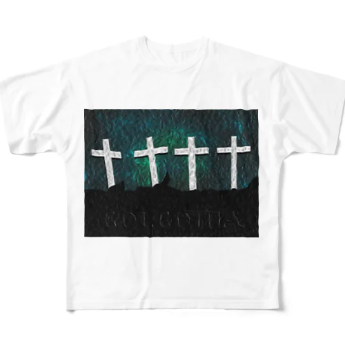 GOLGOTHA OIL PAINTING All-Over Print T-Shirt