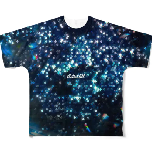 星空スパンコール フルグラフィックTシャツ