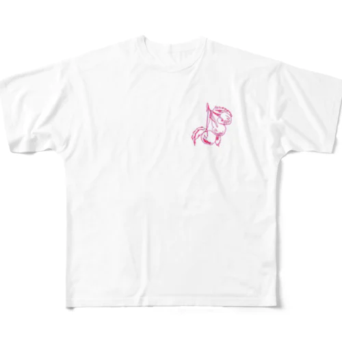 CHERRY フルグラフィックTシャツ