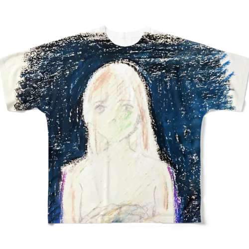 夜の海 All-Over Print T-Shirt