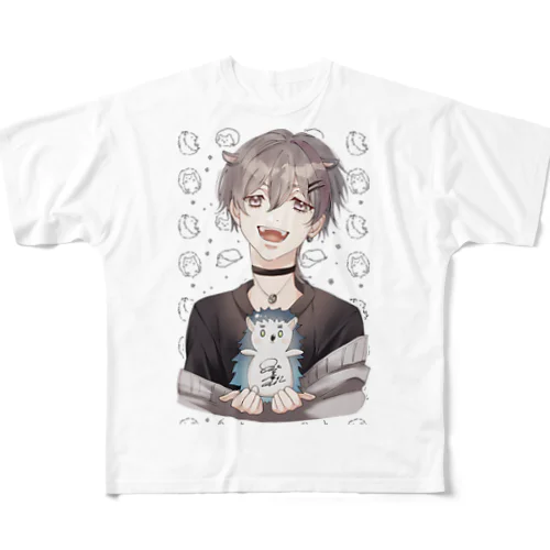 みやぎとハリネズミ All-Over Print T-Shirt