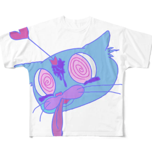 ら○ねこち All-Over Print T-Shirt