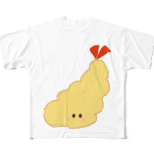 えび天ちゃん フルグラフィックTシャツ