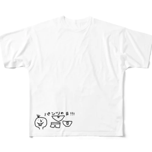 モノクロ太郎パンツの日 All-Over Print T-Shirt