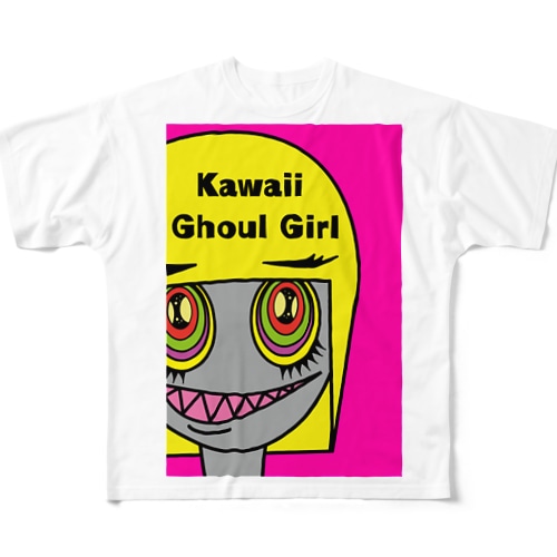 グールーのスー子さん（Kawaii Ghoul Girl） All-Over Print T-Shirt