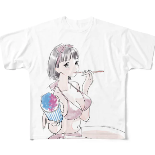 棚橋桃音 All-Over Print T-Shirt