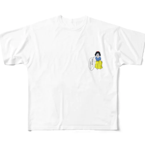 地域猫　啓蒙ねこ姫 All-Over Print T-Shirt