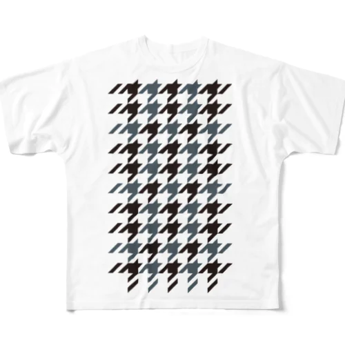 Houndstooth All-Over Print T-Shirt