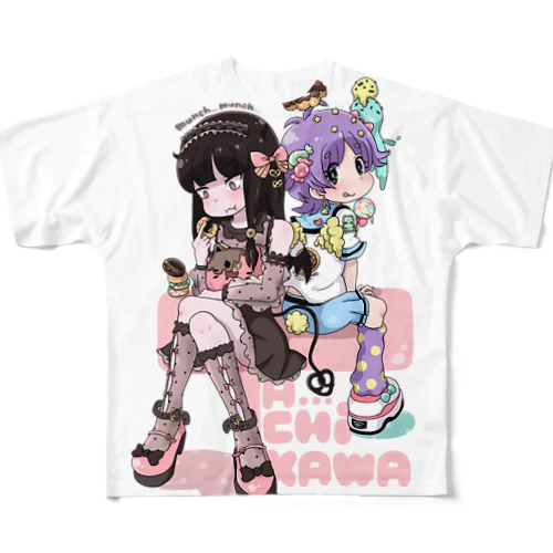 お菓子 All-Over Print T-Shirt