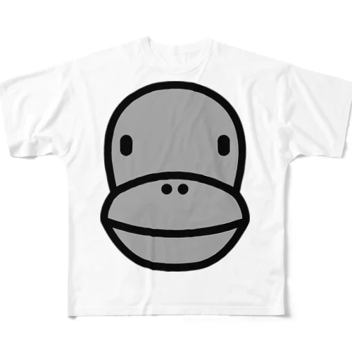 Gorilla Face All-Over Print T-Shirt