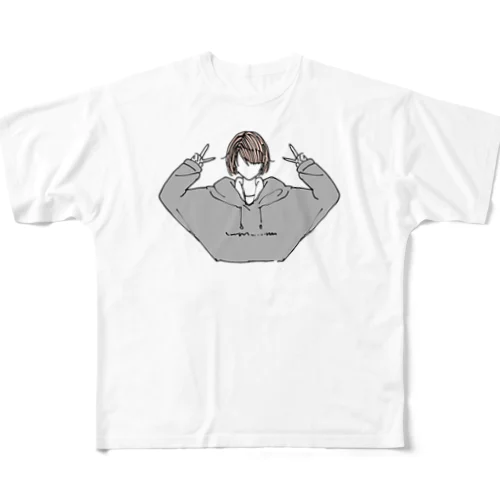 女の子① フルグラフィックTシャツ