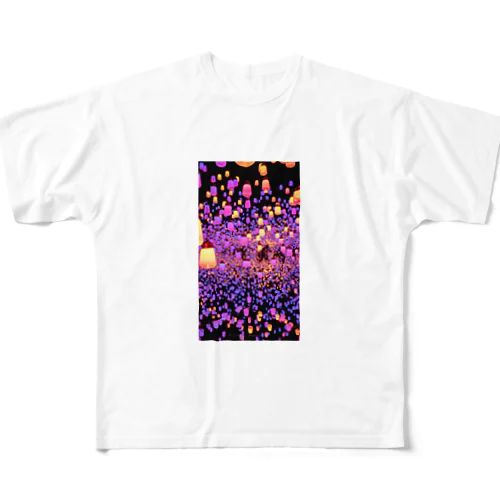 キラキラシルエット All-Over Print T-Shirt