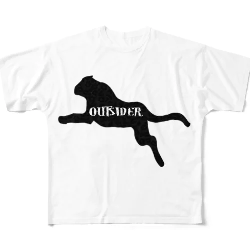 クロヒョウ～OUTSIDER～ All-Over Print T-Shirt