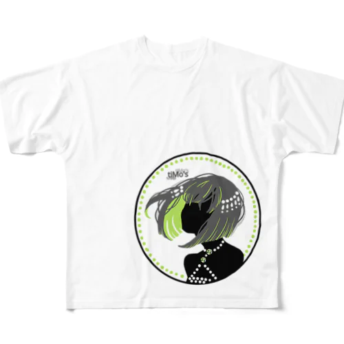 シルエット【ペリドット】 All-Over Print T-Shirt
