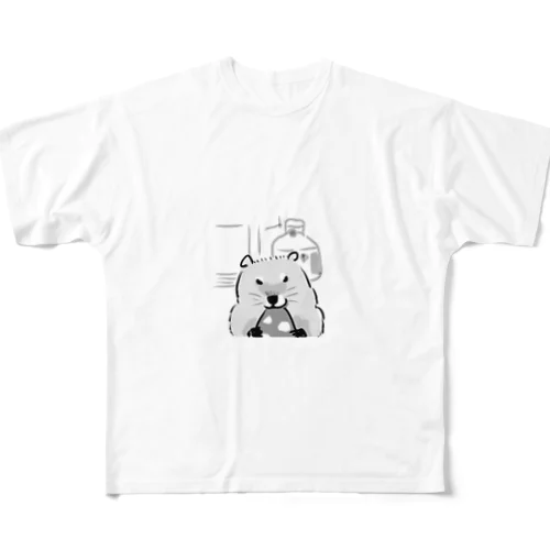 ウッド・チャック（ピザ） All-Over Print T-Shirt