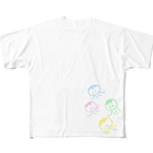 くらげ４兄弟 All-Over Print T-Shirt