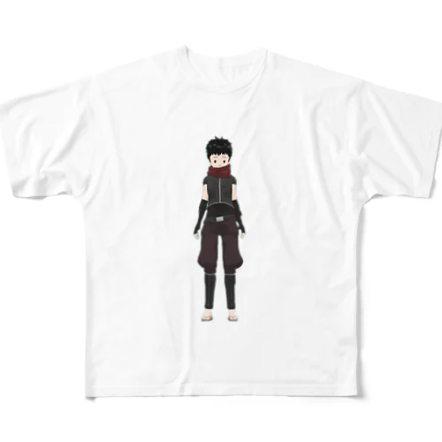 暇すぎゴリラさんとのコラボ商品 フルグラフィックTシャツ